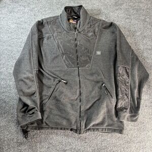 Ski-Doo Jacket Mens XL Gray Sno Gear Fleece Full Zip Ski Snowmobile Winter